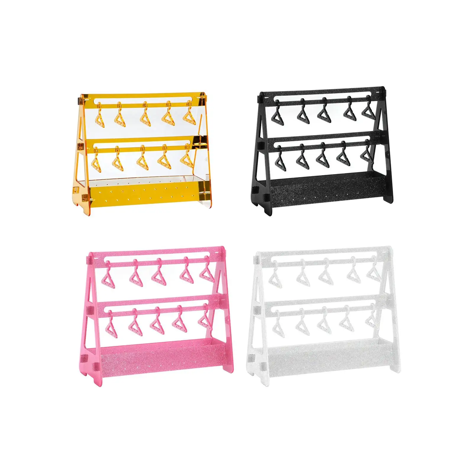 

Jewelry Organizer Coat Hanger Shaped Earring Display Stand Jewelry Display Holder Earring Display Holder for Retail Showing Shop