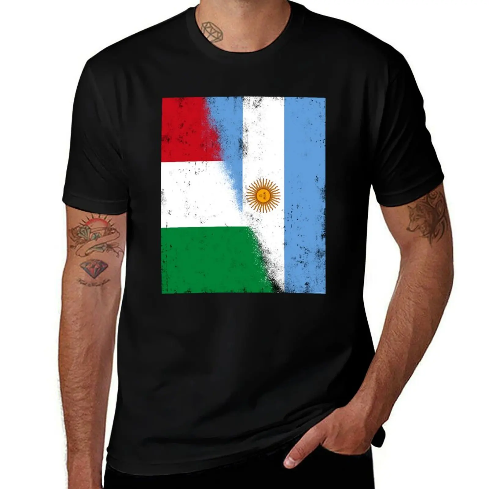 Фото Италия и Аргентина, аргентинские и итальянские смешанные флаги, Bandera de Argentina y Italia. Футболка Bandiere Italia e Australia №5