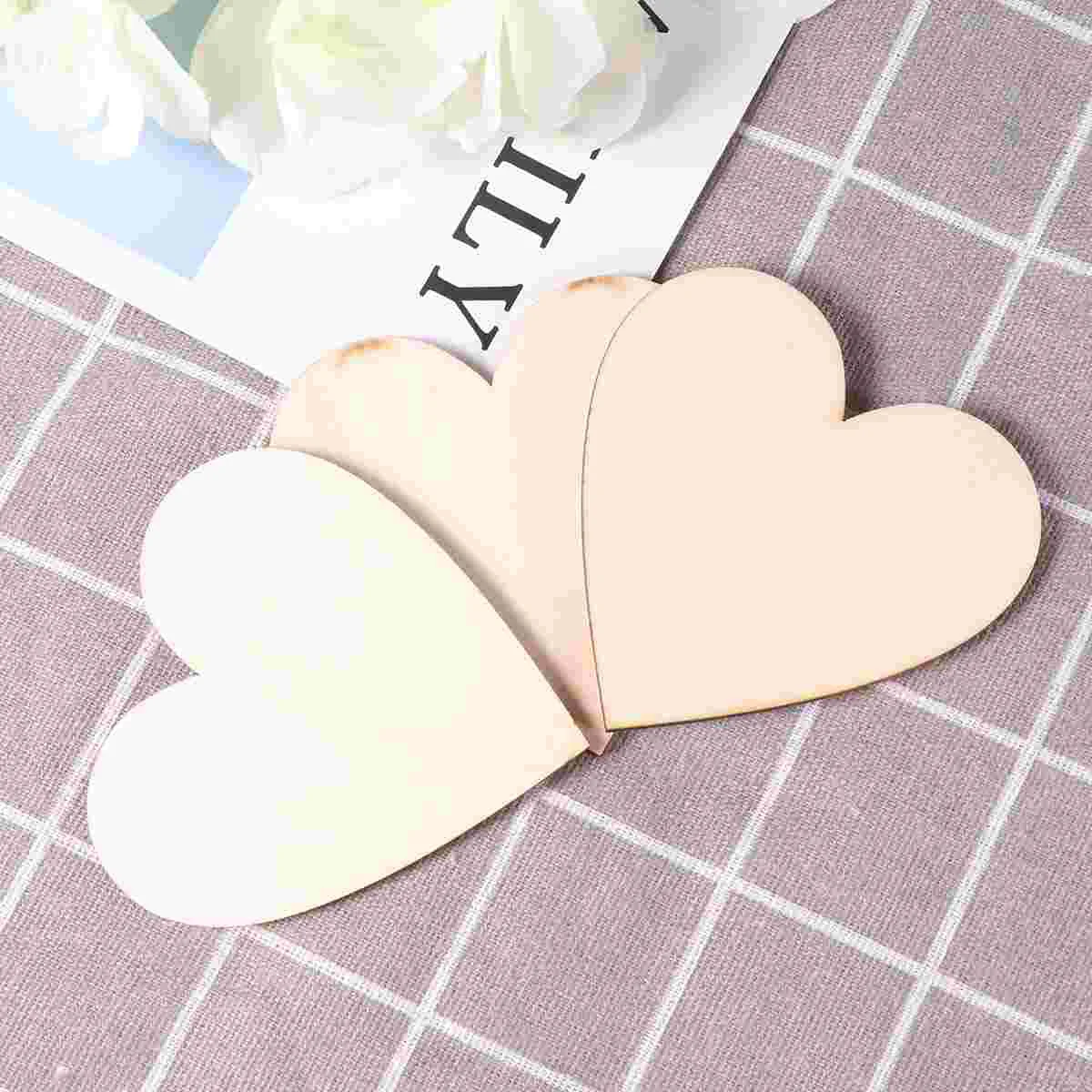 

Heart Wood Slices Wooden Shaped Natural Chips Blank Decoration Chip Love Unfinished Ornaments Diy Embellishments Hearts Tags