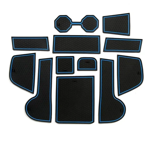 Para VW Volkswagen Polo Mk6 AW 2018 - 2023 Anti -Slip Slot Slot Mat Car Groove Copo Pad Acessórios para Interior