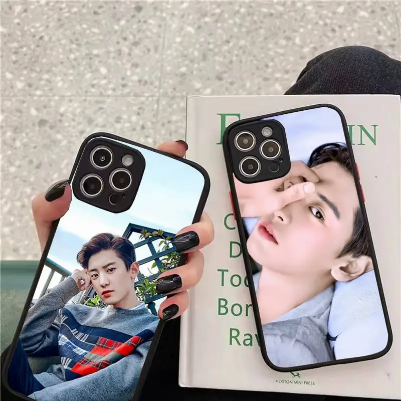 

Exo band Park Chanyeol Phone Case matte transparent For iphone 7 8 11 12 13 plus mini x xs xr pro max cover