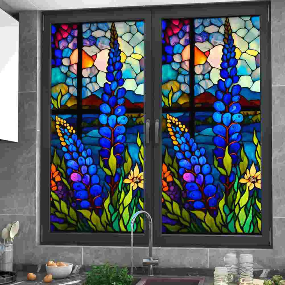 

Door Sticker Bathroom Glass Cling Electrostatic Window Film Film Stained Window Pvc Privacy Decorative Static