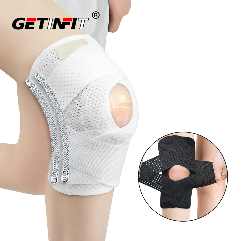 

1Pcs Arthritis Injuries Recovery Breathable Knee Support Knee Pads with Side Stabilizers for Meniscal Tear Knee Pain ACL MCL
