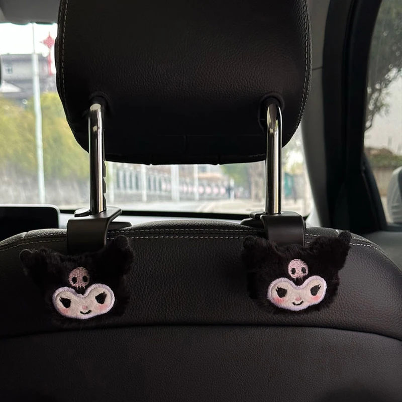 

Genuine Kawaii Sanrio Car Seat Hook Kuromi Cartoon Rack Rear Seat Storage Hook Cute Girls Car Interior Decoration Supplies