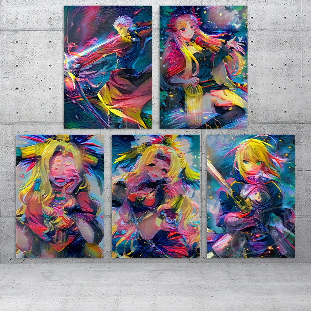 Холст судьба ночь живопись аквариумная ручка Hd печать украшение для дома