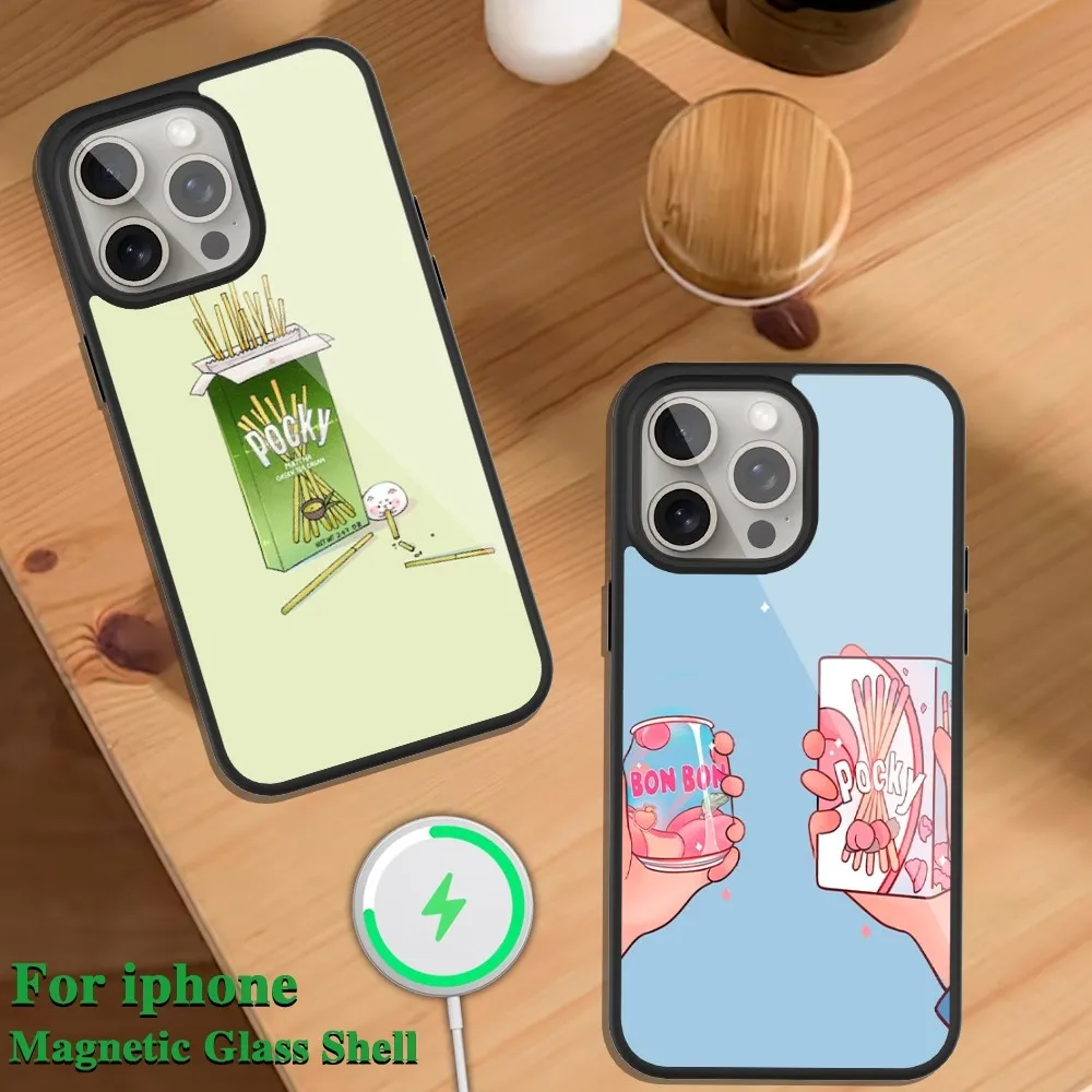 POCKY Magsafe Совместимый Магнитный Чехол Для Телефона С Клубнично-шоколадным