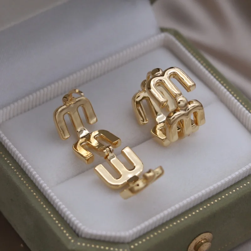 Корейский новый дизайн модные украшения 18-каратное позолоченное металлическое