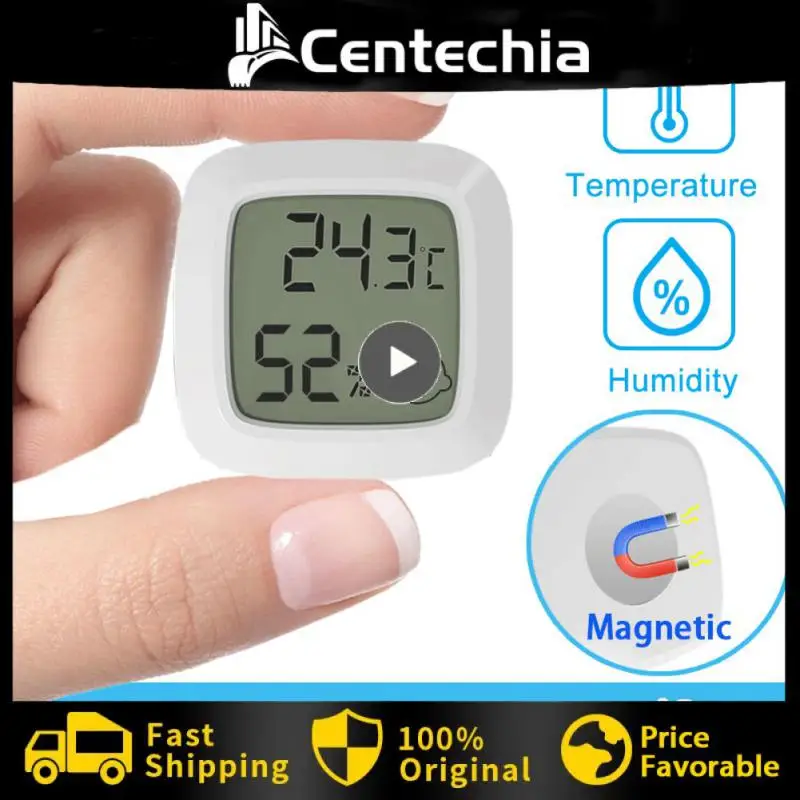 

Mini Upgrade Electronic Temperature And Humidity Meter Gauge Weather Station Thermometer Hygrometer Room Smiley Lcd Digital