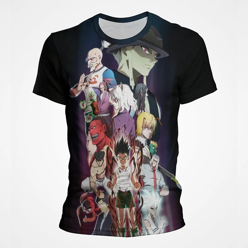 

HUNTER×HUNTER Hisoka Повседневная футболка с 3D рисунком из аниме, мужская, женская, Детская футболка, модная, в стиле Харадзюку, крутая уличная одежда