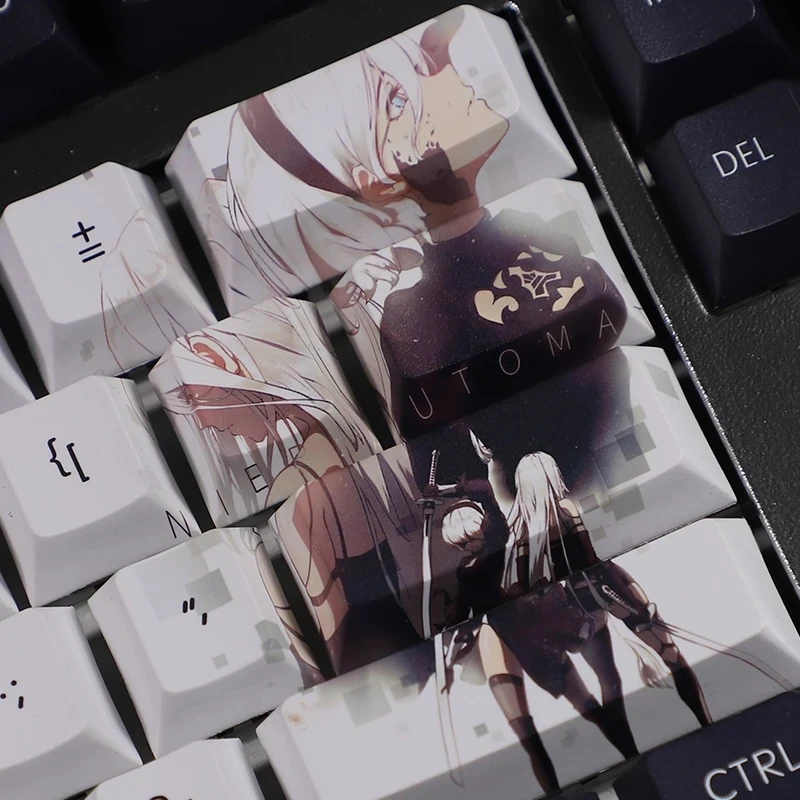 Клавиши PBT для механической клавиатуры японское аниме Cherry Mx Switch мультяшный