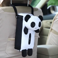 cartoon chair back hanging tissue box cute little panda set car accessories auto supplies