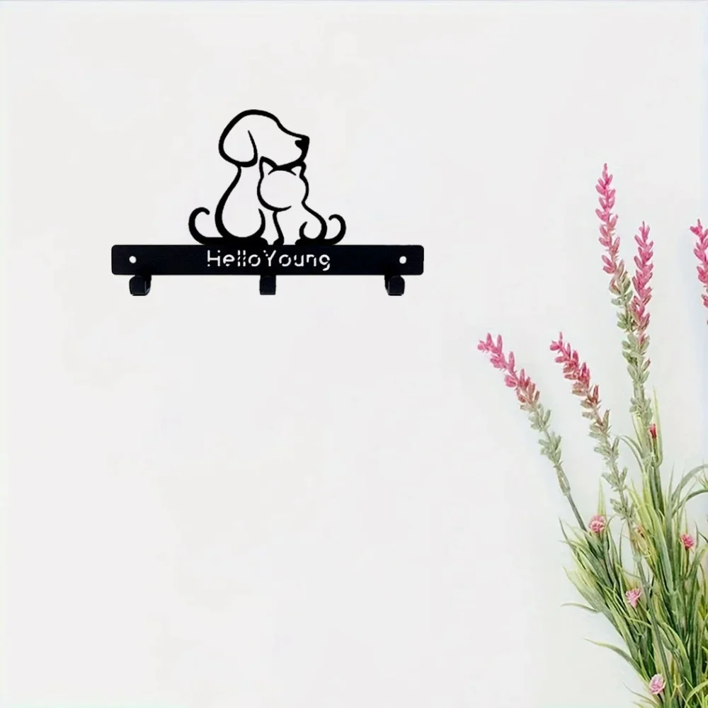 1 шт. металлическая вешалка для пальто и ключей