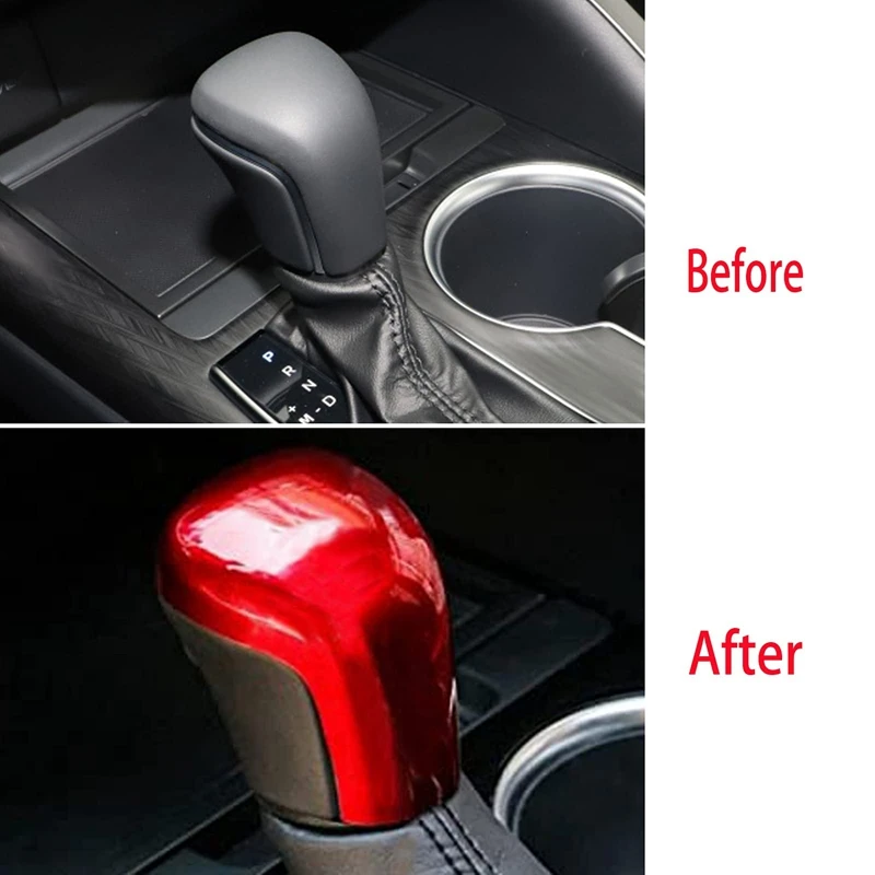 Для Toyota Corolla 2019-21 красная накладка на ручку переключения передач декоративная