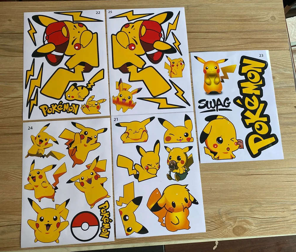 

Pikachu Bumper Stickers Personalized Car Stickers Bumper Stickers Paper Scratch Cover Cover Motorcycle Body Waterproof
