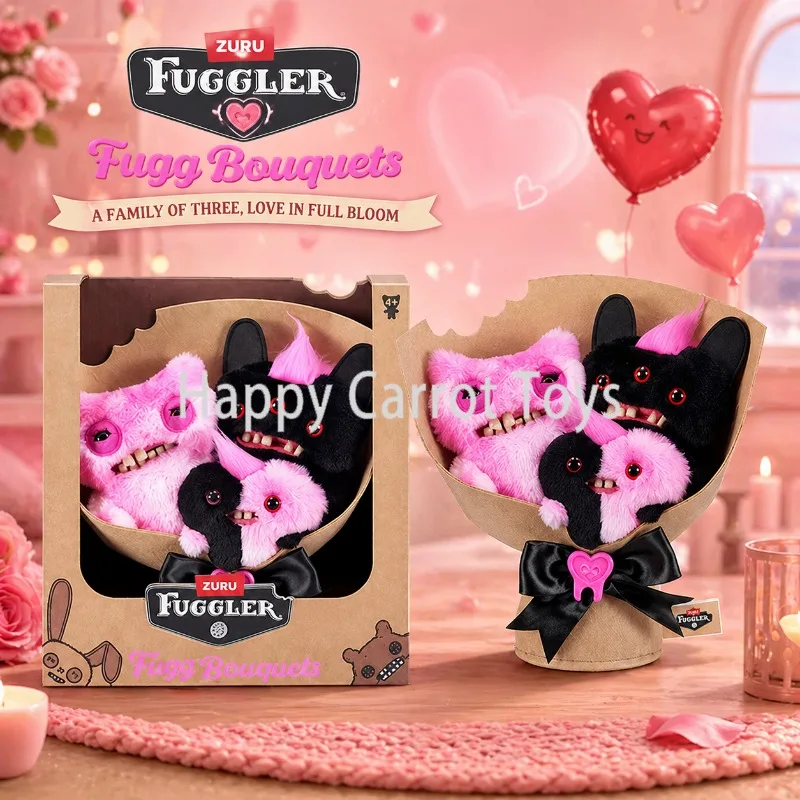 Фото Оригинальные букеты Fuggler: Забавные уродливые монстры, семья Sweet Hony, черный ананас Too Softhearted, милые плюшевые игрушки, мягкие игрушки для детей, подарки №1
