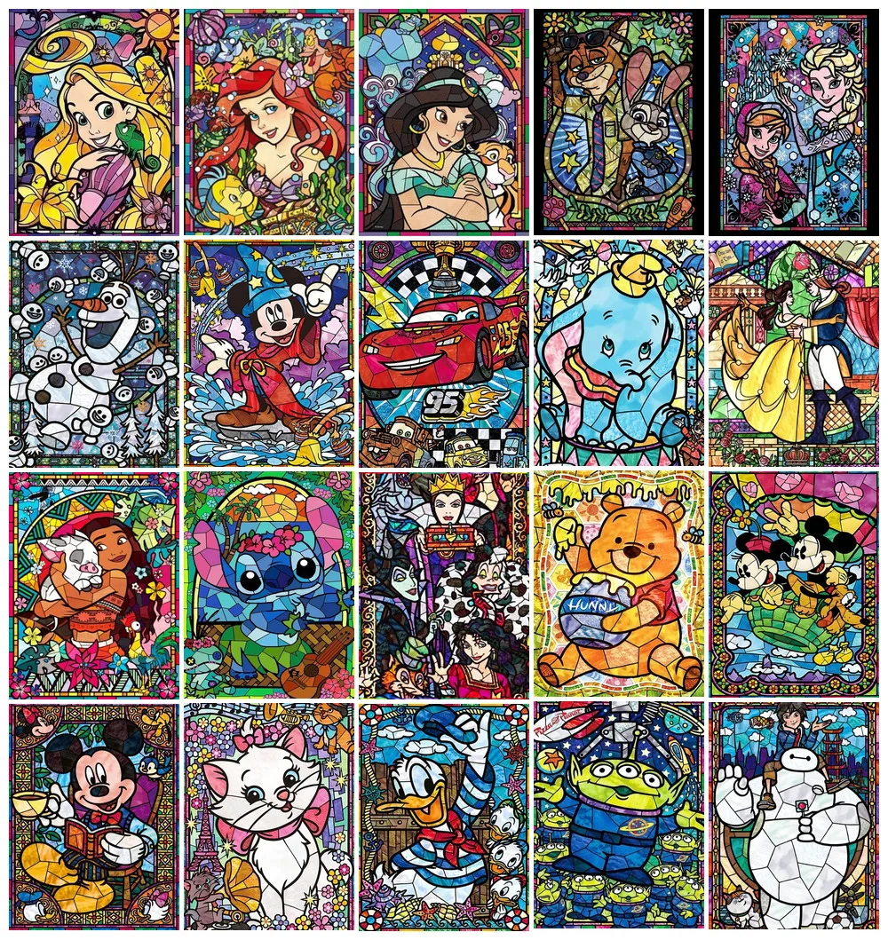 Набор Алмазной Живописи Disney — Микки Маус Лило И Стич Молния Маккуин холодное