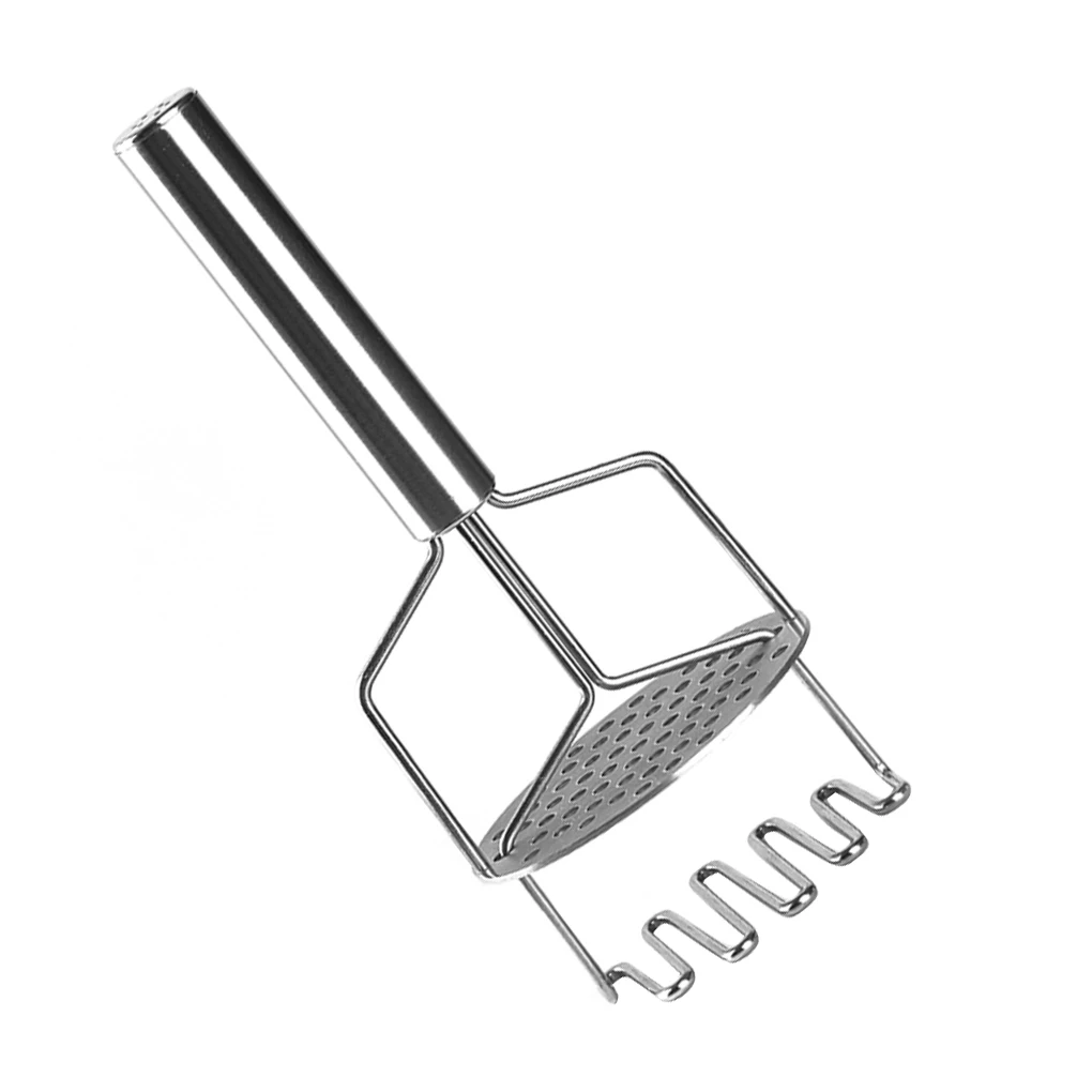 

Dual-Press Potato Masher Stainless Steel Mashing Baby Food Vegetable Fruits Kitchen Baking Tool