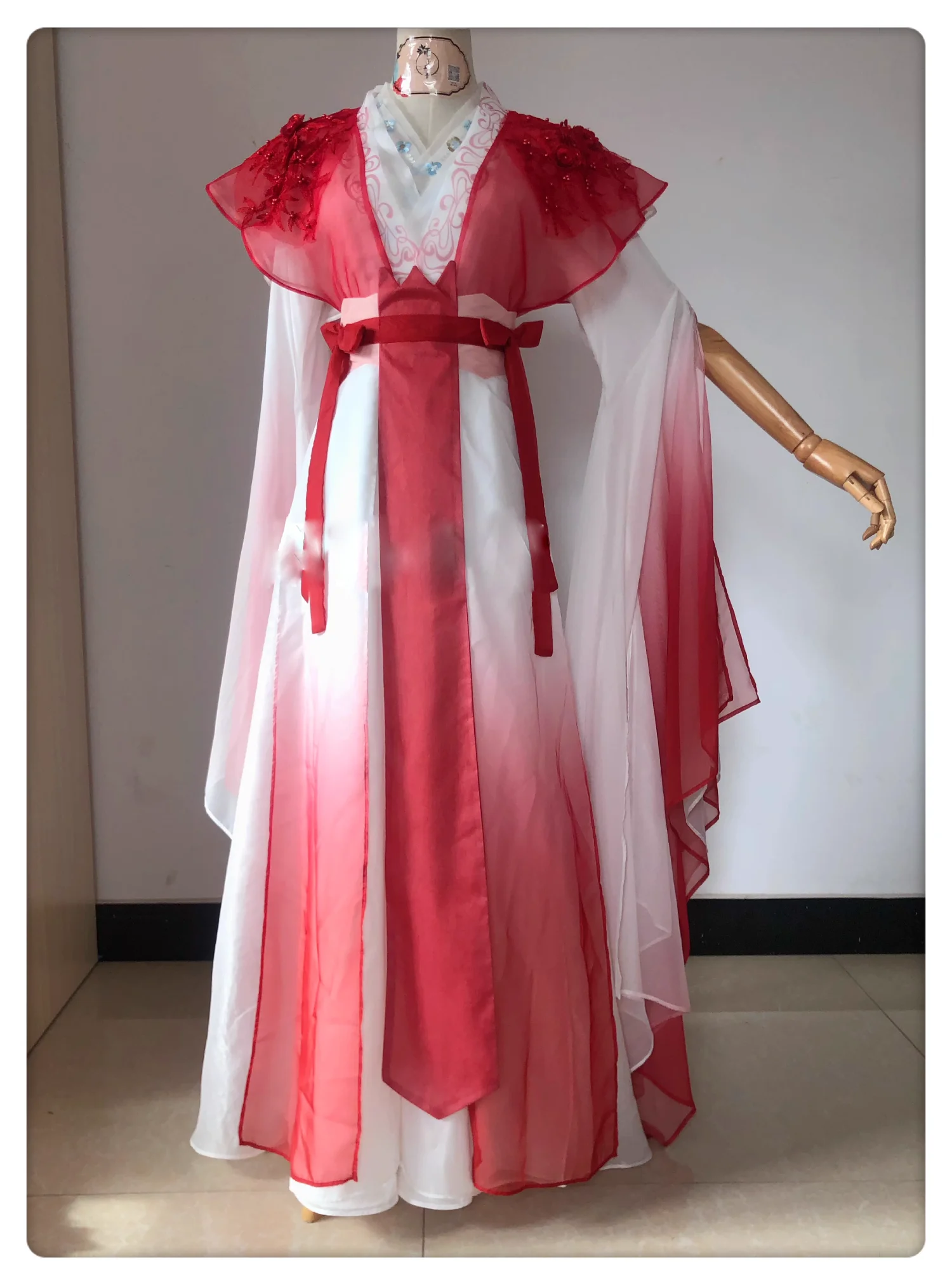 Китайская анимация яркий женский костюм драма ханьфу тушань хунгун разноцветное