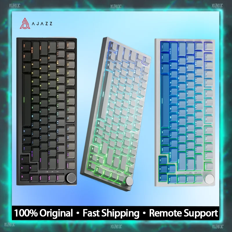 Клавиатура Ajazz AK820 Pro Механическая проводная 82 клавиши Rgb-подсветка игровая