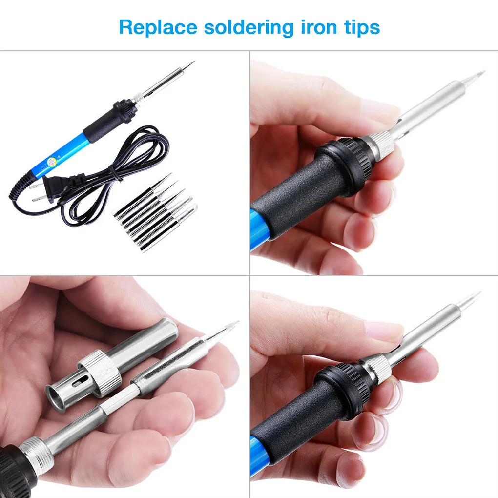 

60W 110V Constant Temperature Electric Soldering Iron Pen Temperature Adjustable Welding Tool Set Soldering iron