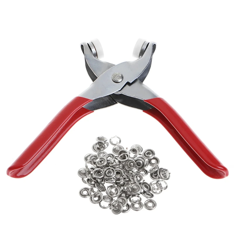 

N58C Metal Prong Ring Snap Fasteners Press Studs Plier 9.5mm