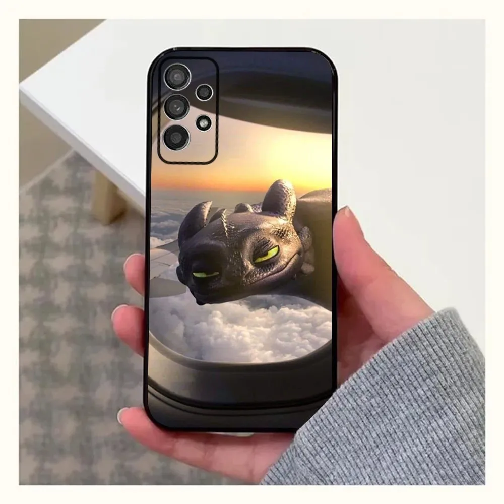 Милый чехол для телефона T-Toothless-S H-HTTYD для Samsung Galaxy A20, A21s, A22, A31, A32, A52, A53, A72, 73, A80, A91 Мягкий черный чехол (art.: 3920c8f2a02da) - 3920c8f2a02da