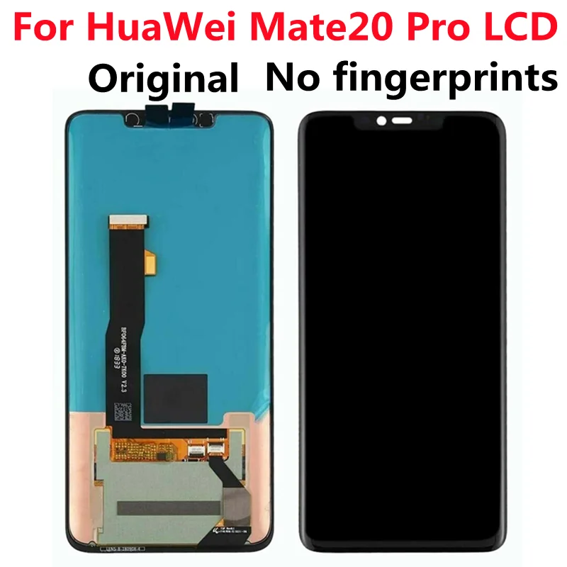 

. 100% Original 6.39'' Amoled Display For Huawei Mate 20 Pro LCD Display Touch Screen Digitizer Assembly Mate20 Pro