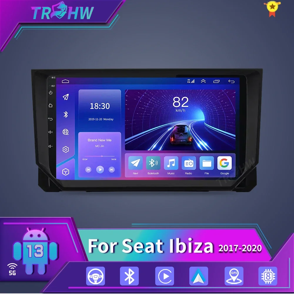 Автомагнитола для Seat Ibiza 2017-2020 мультимедийный видеоплеер навигация GPS Android 2din 2 din
