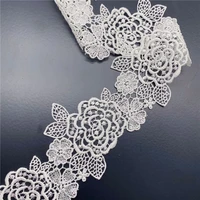 20yards water soluble lace sequin lace wedding accessories rose flower lacefabric womens fashion accessories sequin lace