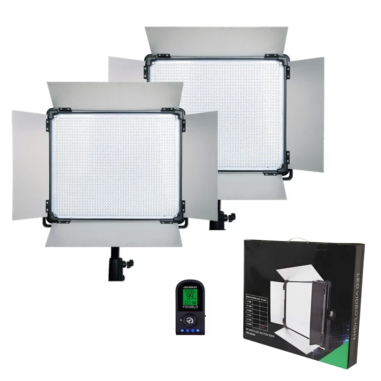 

2 Pcs Led Video Light With Lcd Screen Lamp E-1080II Continue Lighting Video Light Studio Photography Led Video Lighting