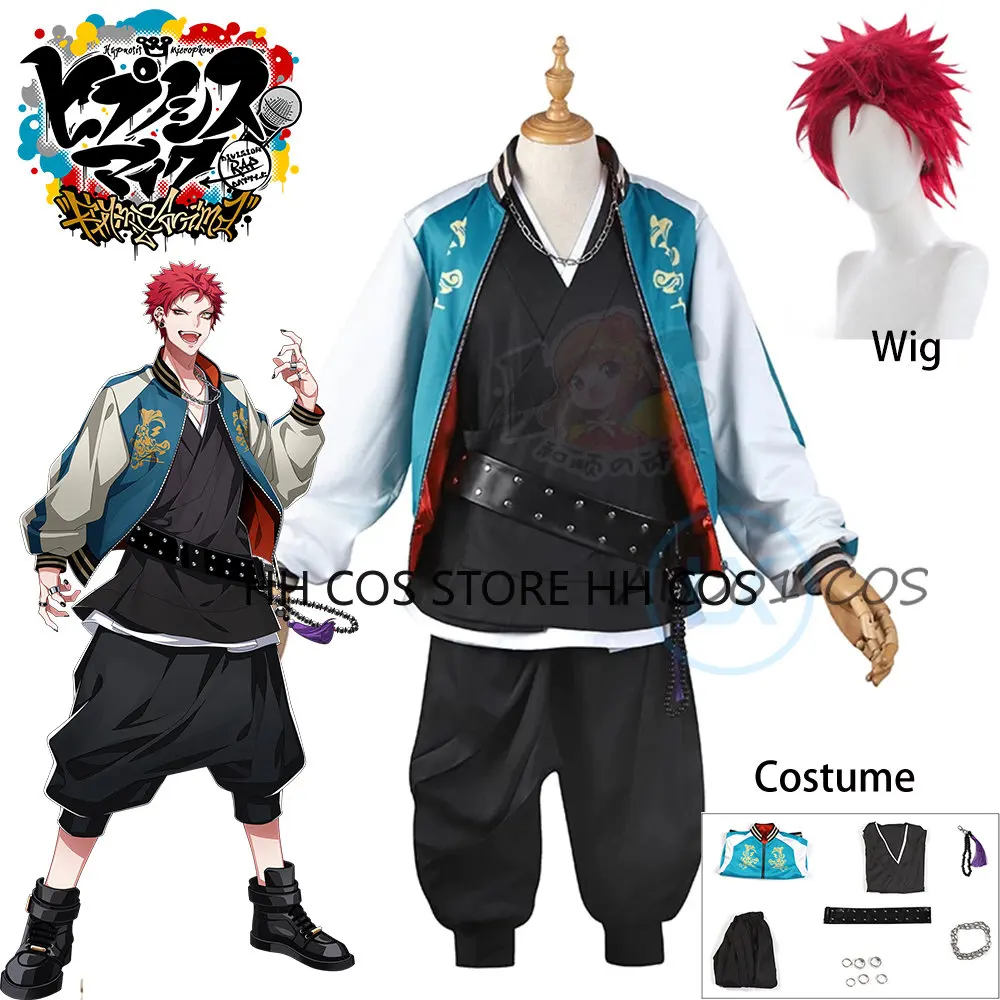 

Anime Division Rap Battle Cosplay DRB Hypnosis Mic Kuko Harai Evil Monk Cosplay Costume Jacket Pant Suit Halloween Uniform Cos