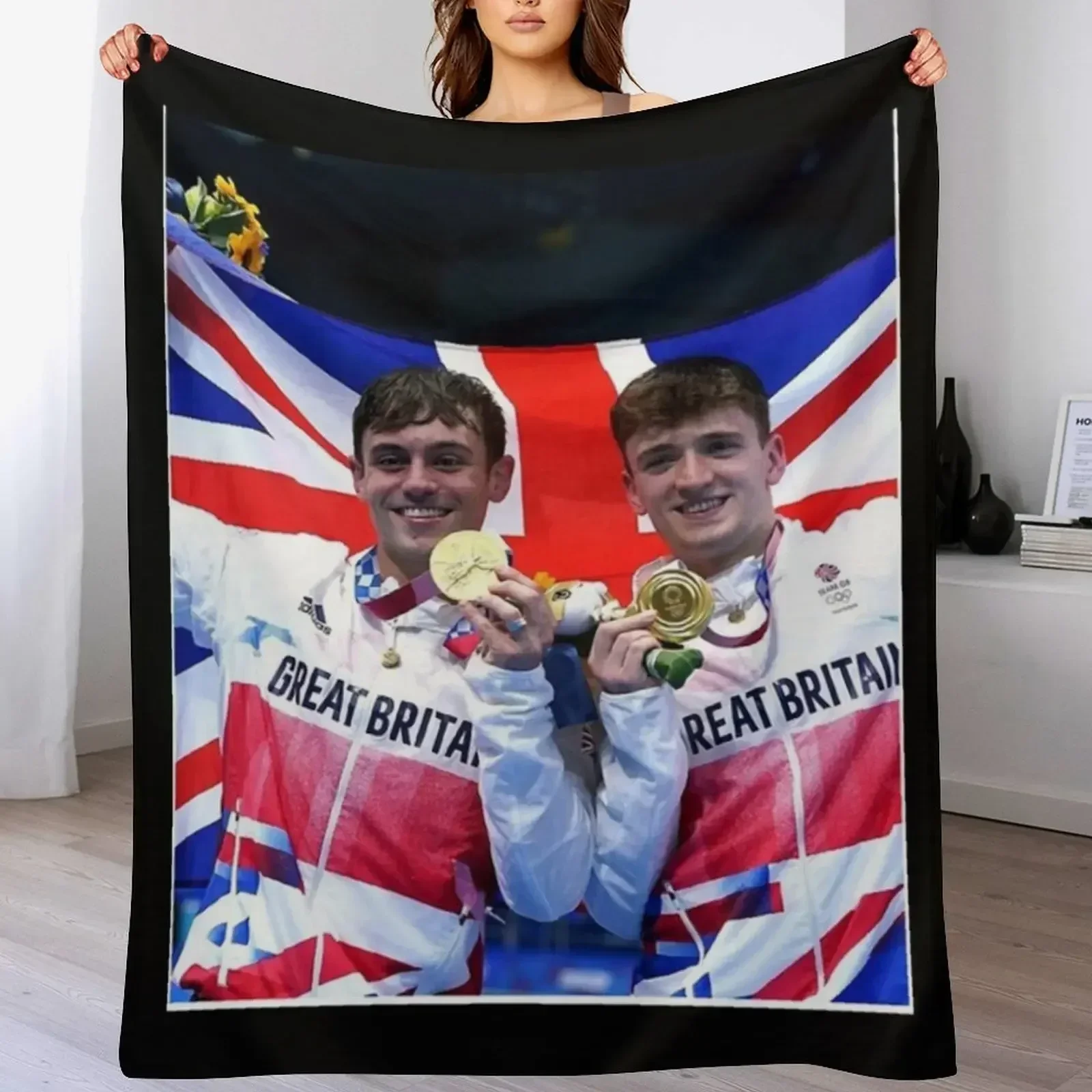 Одеяло Tom Daley одеяла для диванов туристические идеи подарков на День святого