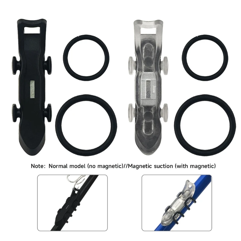 

Magnetic Fishing Pole Hook Keeper with 2 Size Rings Accessories For Men Fishing