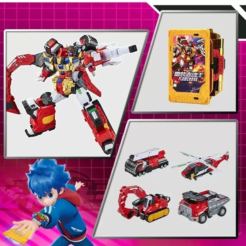 Фото В наличии. Оригинальная карта Shining Color Card Warrior Season 3, 3-е обновленное издание, Red Lord Integration Transforming Robot №3