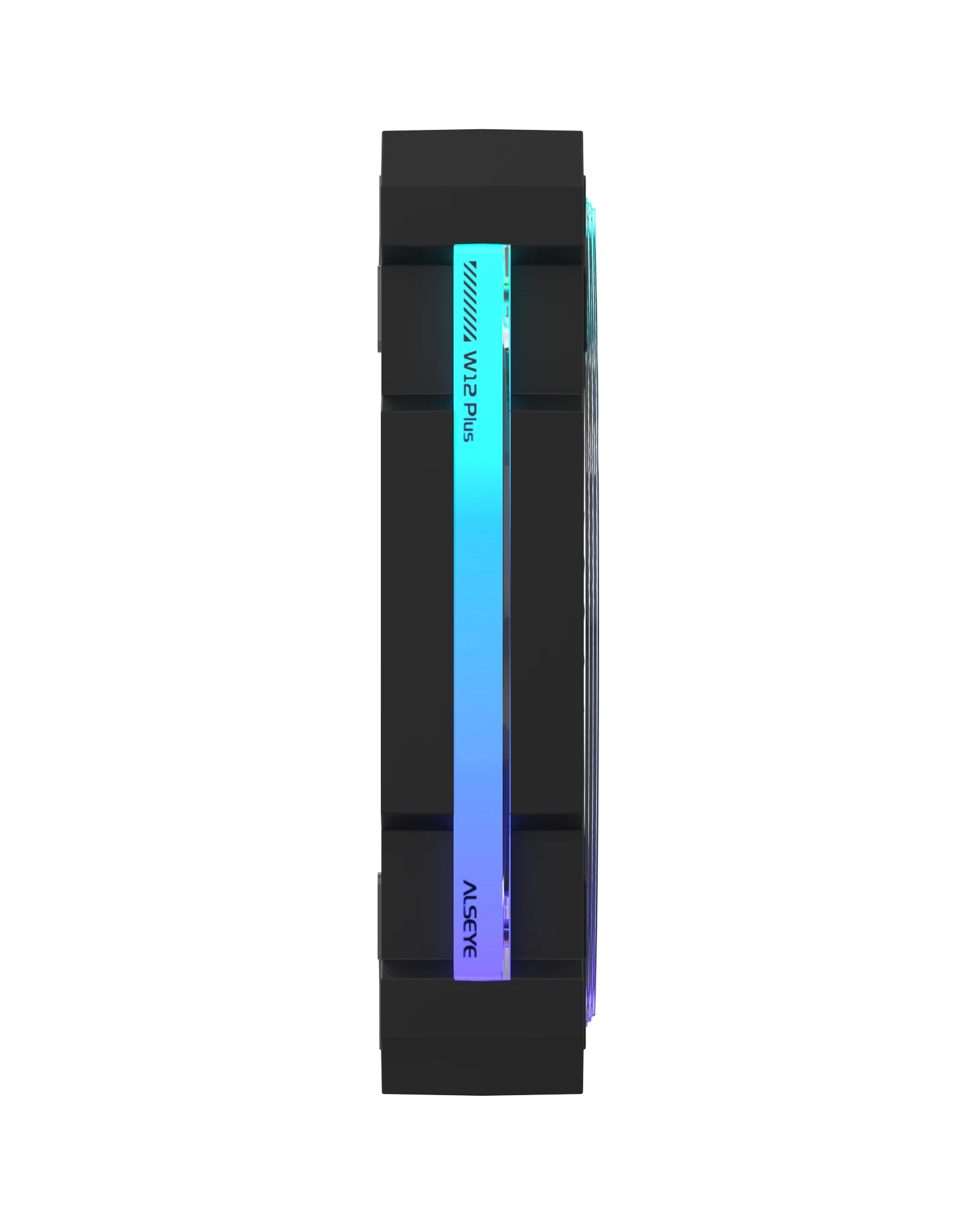Фото ALSEYE W12 Plus ARGB 120 мм вентилятор SickleFlow лопасти FDB 2400 об/мин ШИМ бесшумное высокопроизводительное охлаждающее освещение корпус вентилятора №4