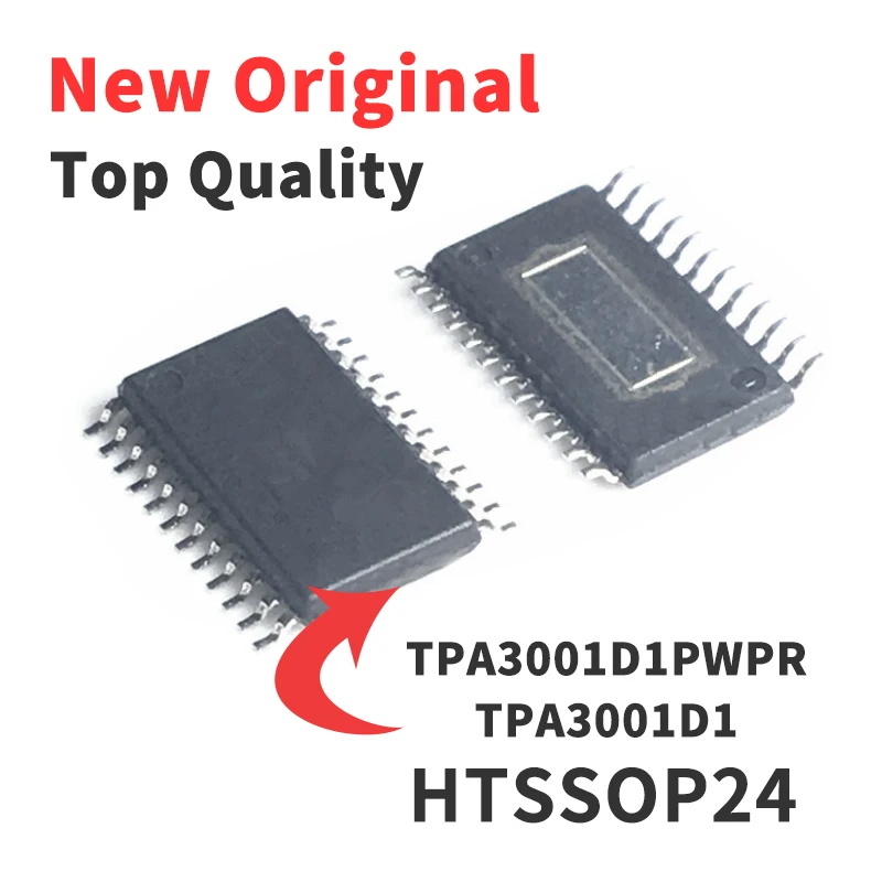 

5PCS TPA3001D1 TPA3001D1PWPR SMD HTSSOP24 Chip IC Brand New Original
