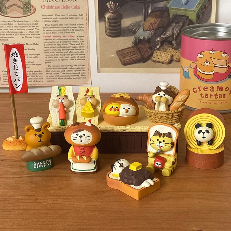 

Scene Decoration Bread Shop Series Bookshelf Decorationt Collectible Home Decoration Garden Resin Craft Toy Bonsai Ornaments