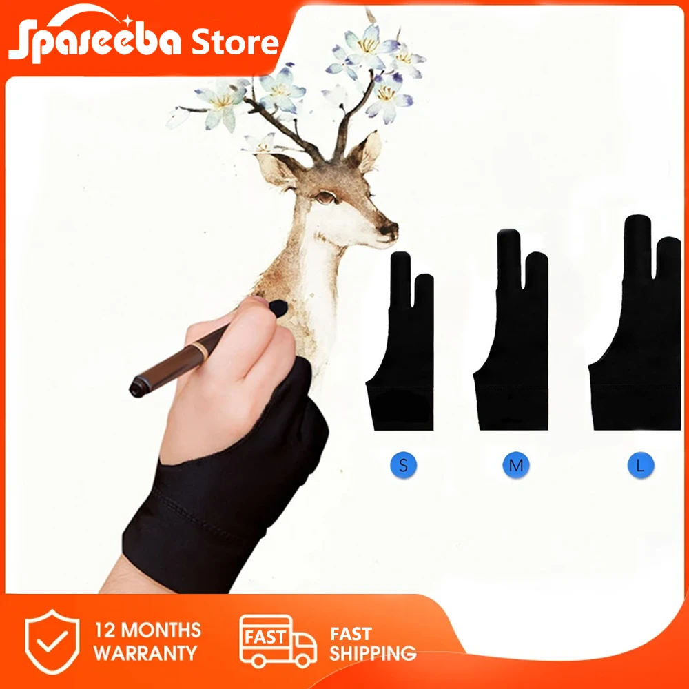 

MC черные противообрастающие перчатки для графического планшета