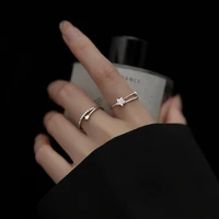 s925 silver star ring womens simple sweet full diamond ring rings for women engagement ring luxury jewelry