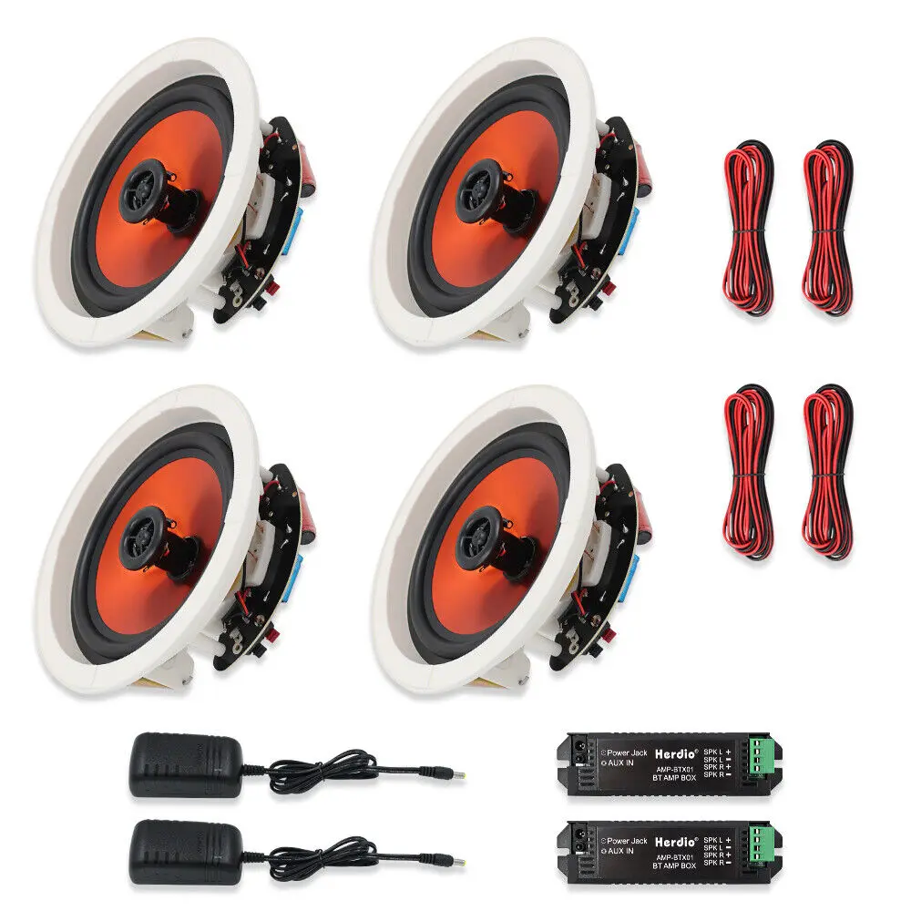 Herdio 6 5 &quot600 Вт 2-полосная настенная потолочная Bluetooth-колонка усилитель системы