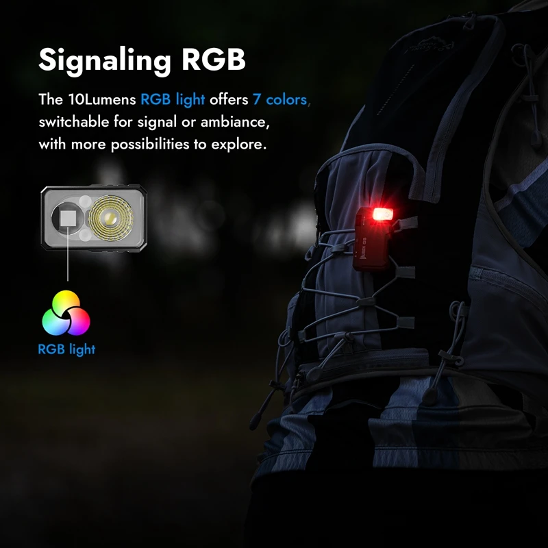 Фото WUBEN G5 Mini EDC Light Портативный карманный фонарик 400 люмен Водонепроницаемый магнитный хвост 52 г Сверхлегкий 180 °   Вращающаяся головка №3