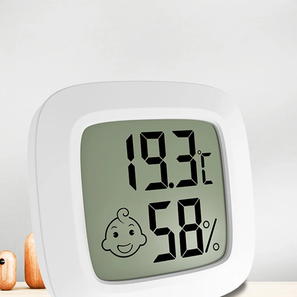 

Hygrometer Digital Thermometer 1pcs Adhesive Back For Home Or Office Highly Accurate Humidity Meter Indoor Mini Temperature