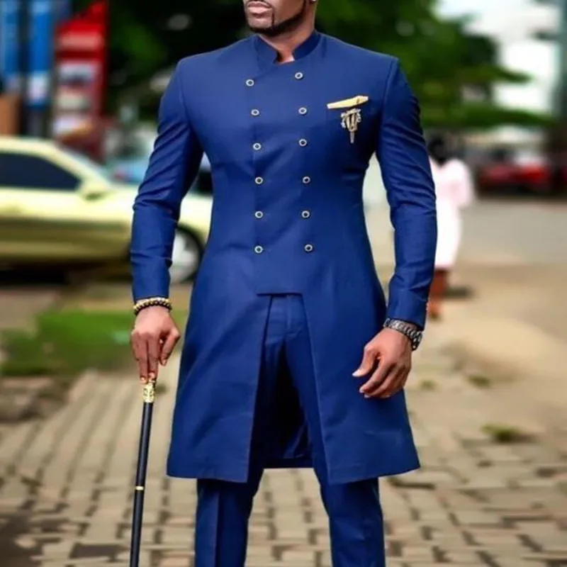 Классический темно-серый мужской костюм 2022 облегающие свадебные костюмы для