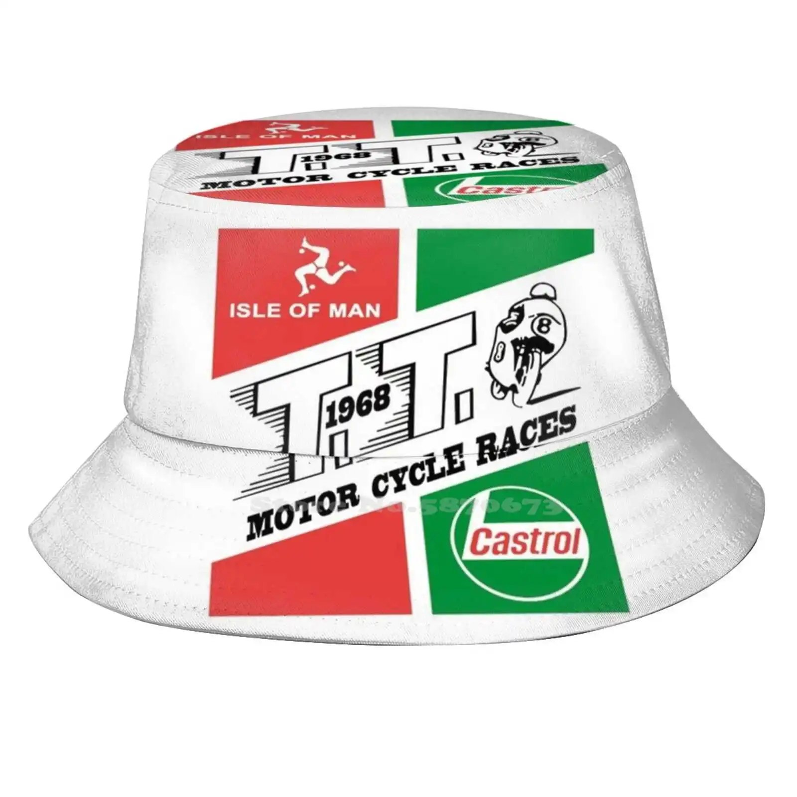 

Isle Of Man Tt 1968 White Korean Caps Funny Beach Bucket Hats Isle Of Man Tt Vintage Road Racing Classic Nw 200 Motorbikes
