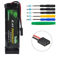8 4v rc battery 3600mah flat pack ni mh battery for rc car rc truck rc boat toys hobbies with traxxas discharge connector