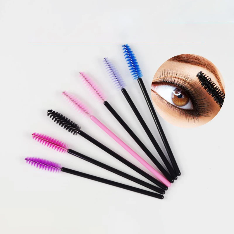 

Eyelash Brush Extension Multi-Color Mini Eye Lashes Make Up Brushes Eyebrow Mascara Wand Applicator Flexible Can Bent