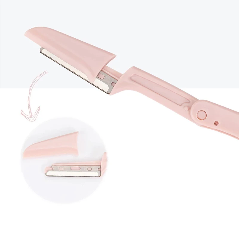

Professional Eyebrow Trimmer Brow Razor Blades Washable Eyebrow Comb Folding Hair Remover Women Beauty Makeup Tools