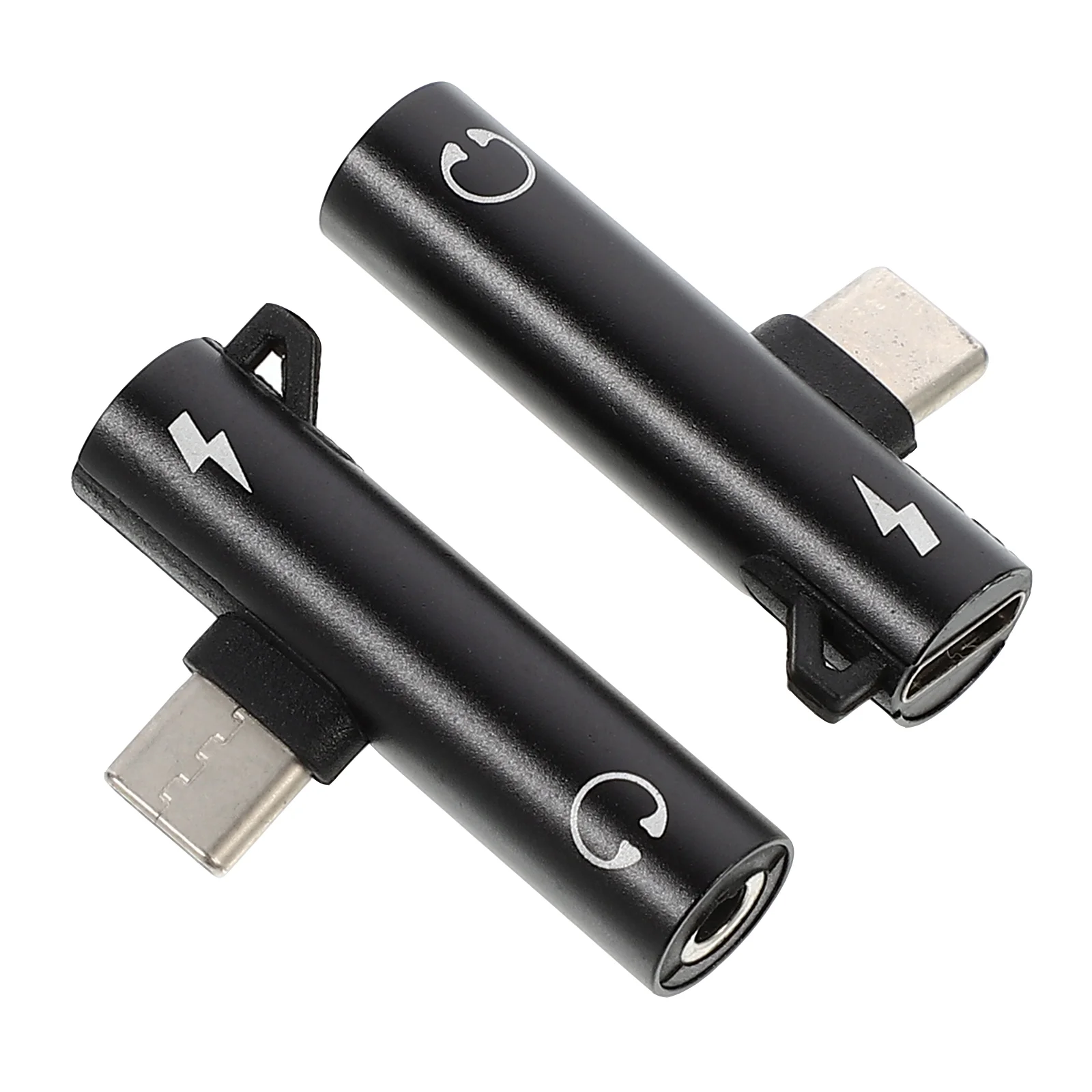 

2Pcs Practical Attractive Creative Type-C Converters Charging Adapters for Phone