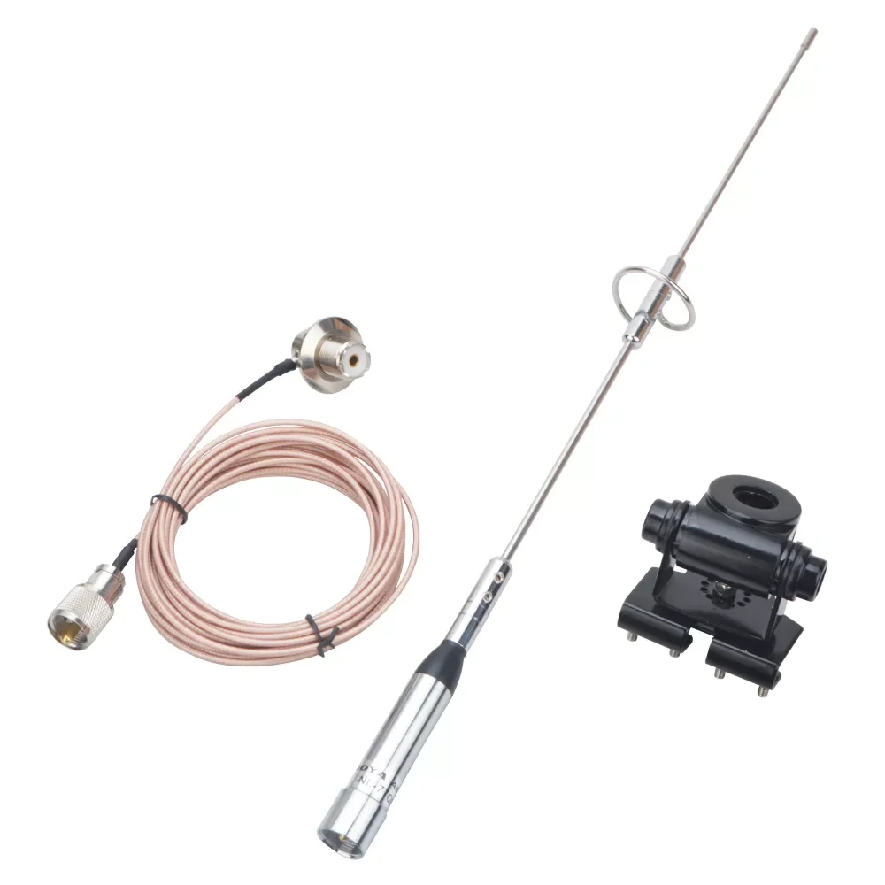 

Antenna Comb VHF UHF Walkie Talkie Auto Antenna Nagoya NL-770S w/ Antenna Mount Bracket and RG316 Coaxial Cable PL259 Plug