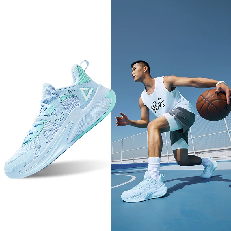 Мужские баскетбольные кроссовки Peak Triumph 1.0 летние армейские с дышащей сеткой